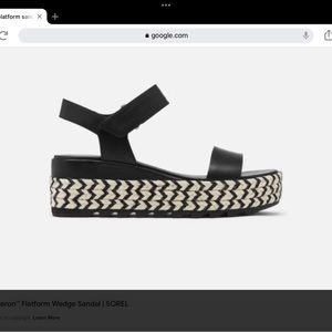 SOREL CAMERON FLATFORM SANDALS in EUC Size 9